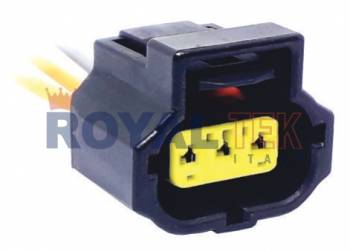 FICHA DE CONEXION ROYALTEK FICHA DE CONEXION ROYALTEK 3 (TRES) VIAS REGULADOR DE VOLTAJE MOTOR ZETEC (FIESTA-KA- COURIER) SENSOR MARIPOSA FORD ECOSPORT - VENTA EN PAQUETES DE 5 UNIDADES ---